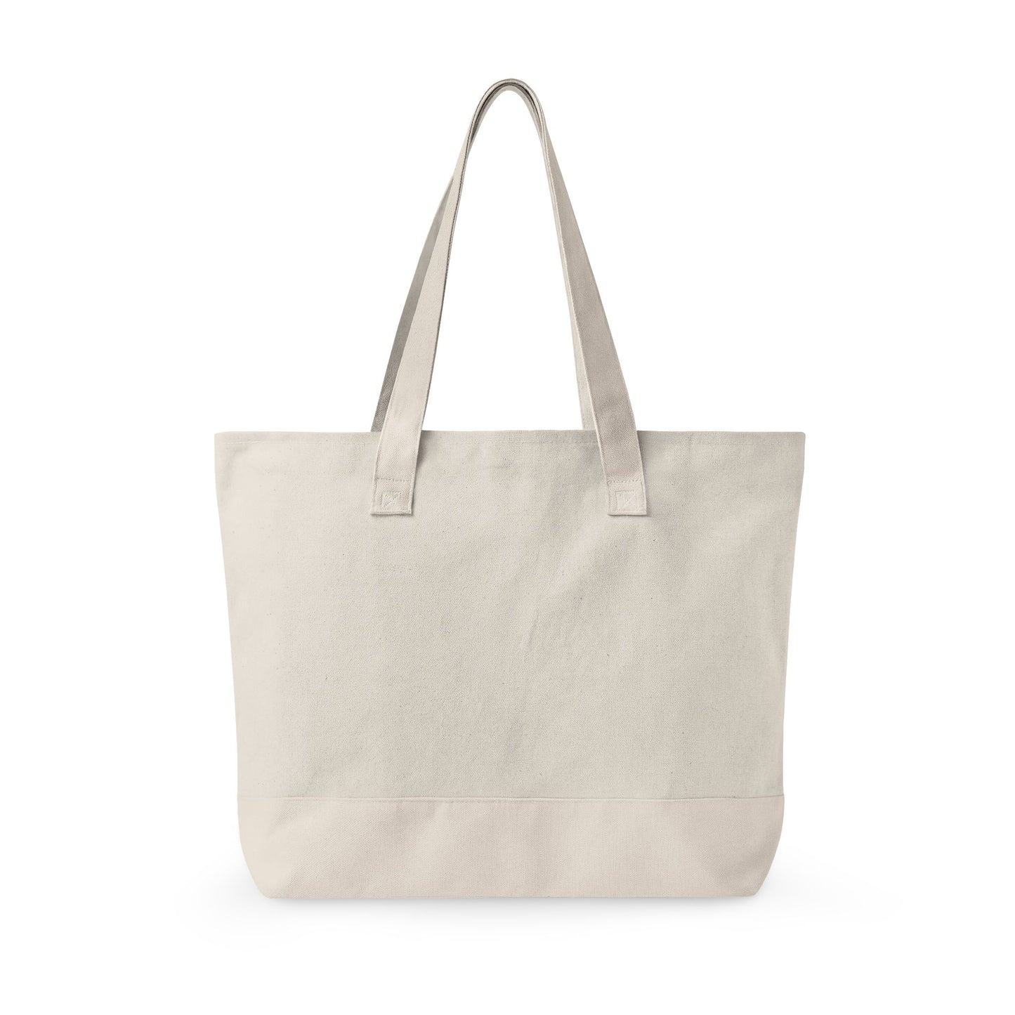 Cute Cat Face Canvas Tote Bag — 'Purr More, Hiss Less' Zippered Beach & Market Tote (Additional Colors)