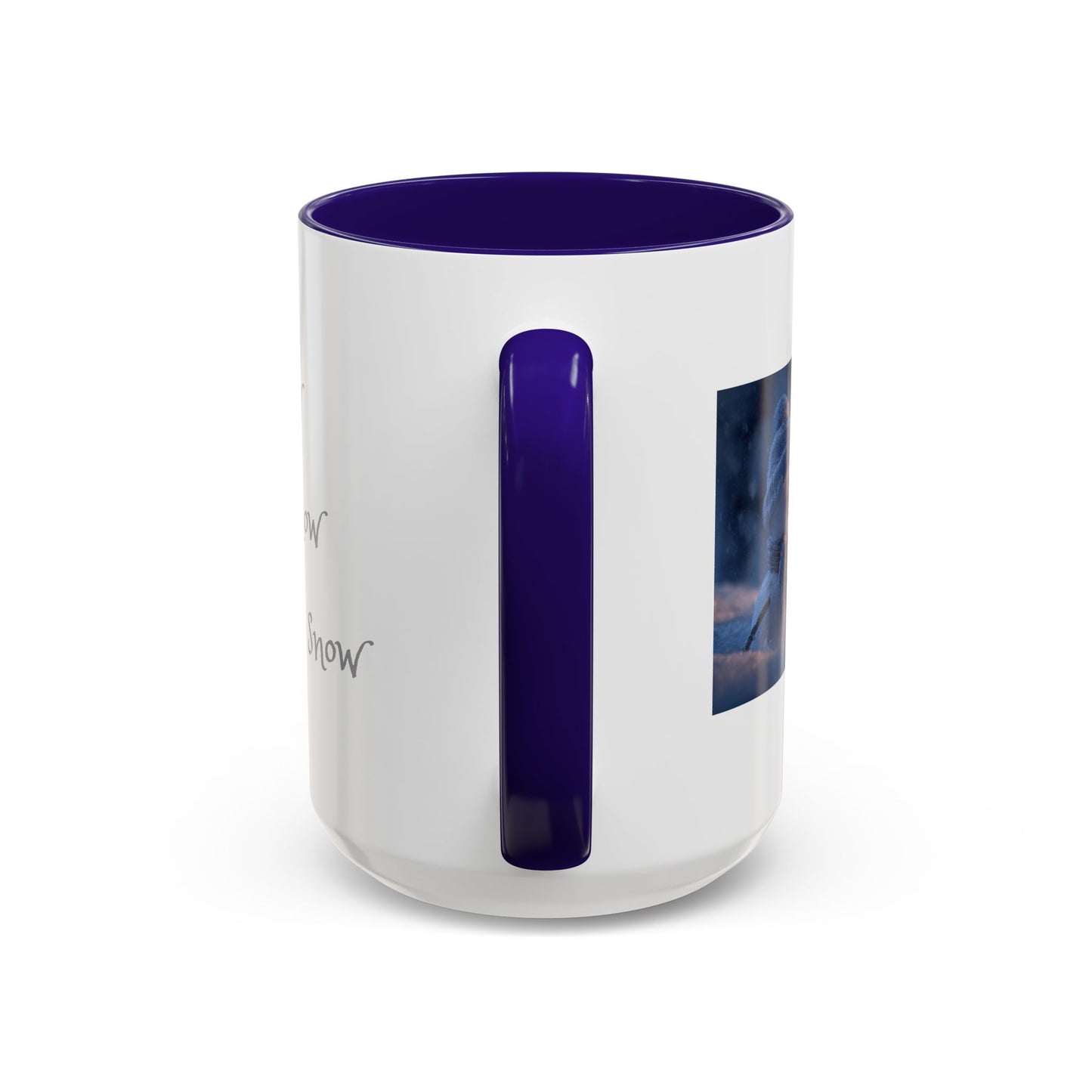 Holiday Snowman Ceramic Mug (11oz & 15oz) — Cozy Winter Coffee Cup with Snowflake Design