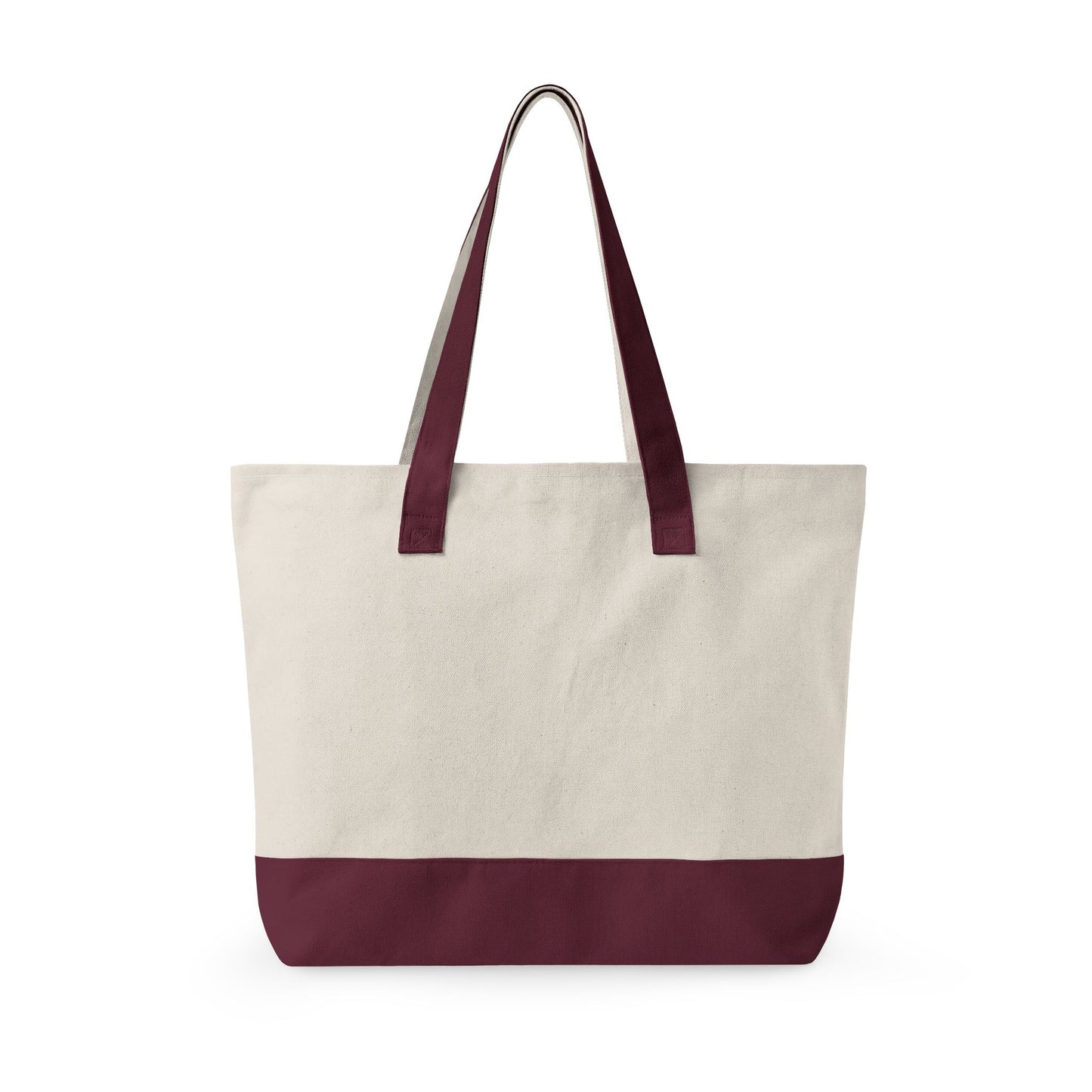 Two Doves in a Heart Zippered Canvas Tote Bag (Additional Colors)