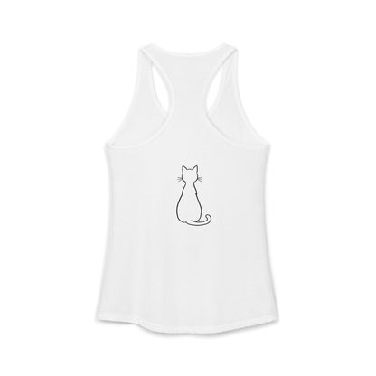 Catitude - 'Purr More Hiss Less' Double-Side Design Women's Racerback Tank Top (Additional Colors)