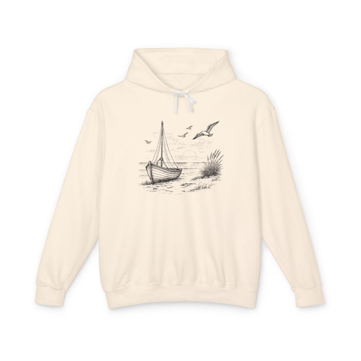 Nautical Boat Hoodie — "Set Your Course by the Stars, Not the Storm" Unisex Cotton Hoodie (Additional Colors)