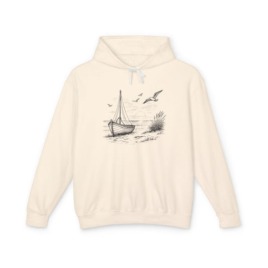 Nautical Boat Hoodie — "Set Your Course by the Stars, Not the Storm" Unisex Cotton Hoodie (Additional Colors)