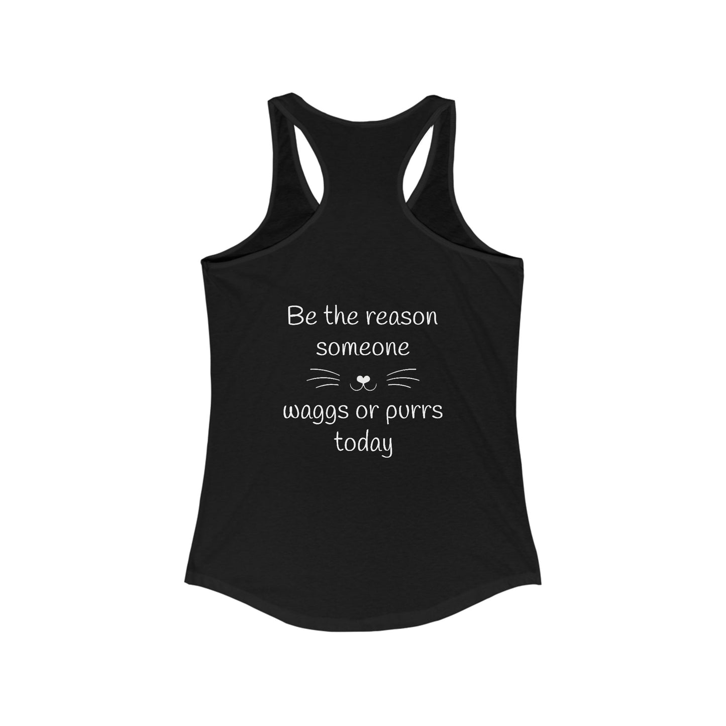 Women's 'Pawsitivity' Racerback Tank Top (Additional Colors)