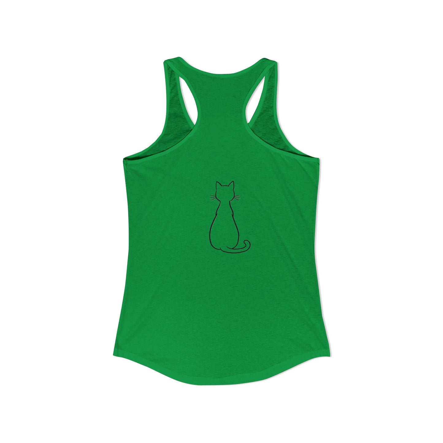 Catitude - 'Purr More Hiss Less' Double-Side Design Women's Racerback Tank Top (Additional Colors)
