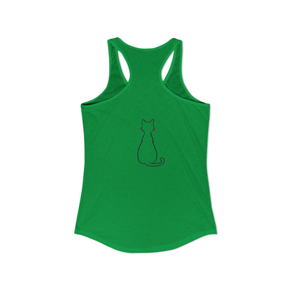 Catitude - 'Purr More Hiss Less' Double-Side Design Women's Racerback Tank Top (Additional Colors)