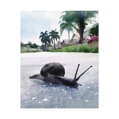 Nature-Inspired 'At a Snail's Pace' Wall Art Print