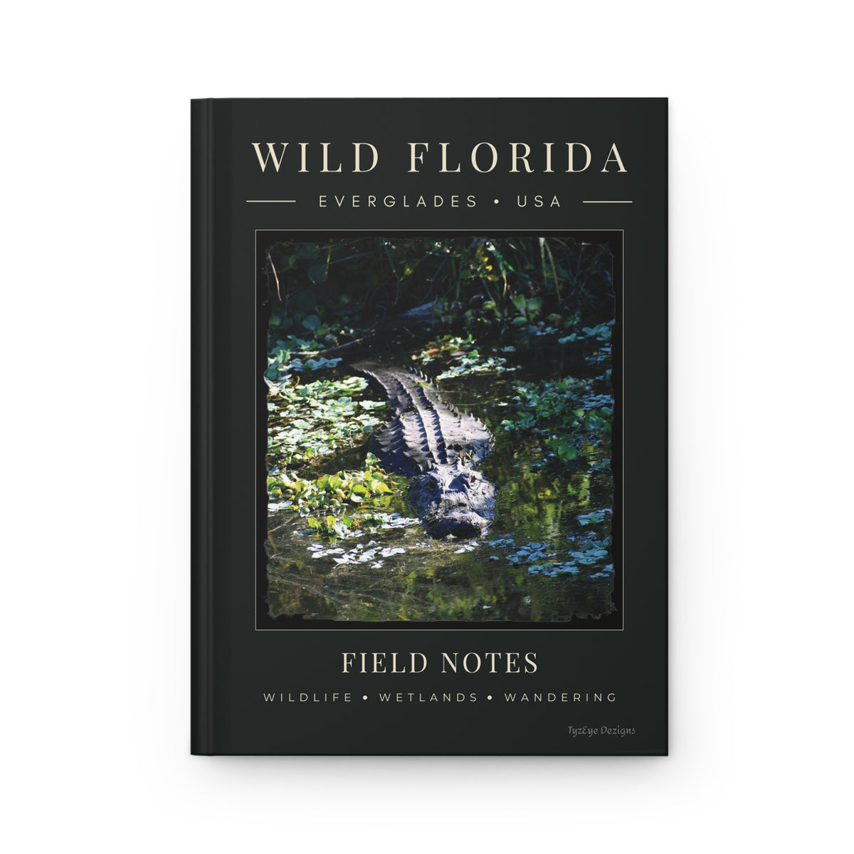 Wild Florida Field Notes Lined Hardcover Journal — Everglades Alligator Nature Notebook