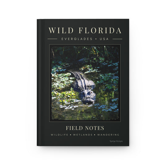 Wild Florida Field Notes Lined Hardcover Journal — Everglades Alligator Nature Notebook