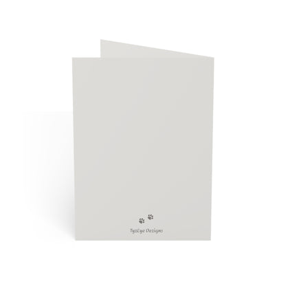 Elegant Ragdoll Cat Greeting Card —  Blank Note for Cat Lovers (1/10/30 pcs)