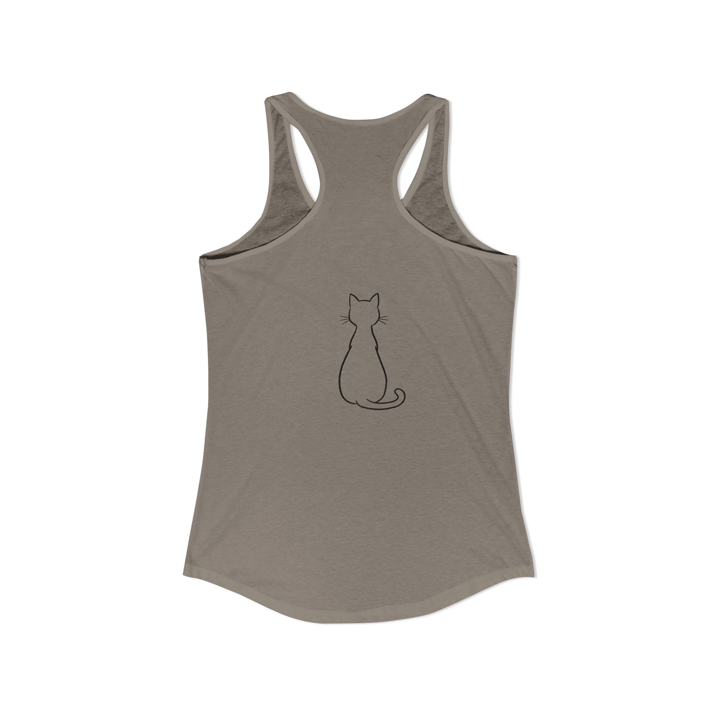Catitude - 'Purr More Hiss Less' Double-Side Design Women's Racerback Tank Top (Additional Colors)