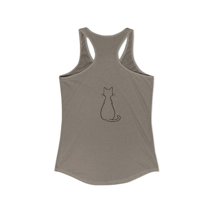 Catitude - 'Purr More Hiss Less' Double-Side Design Women's Racerback Tank Top (Additional Colors)