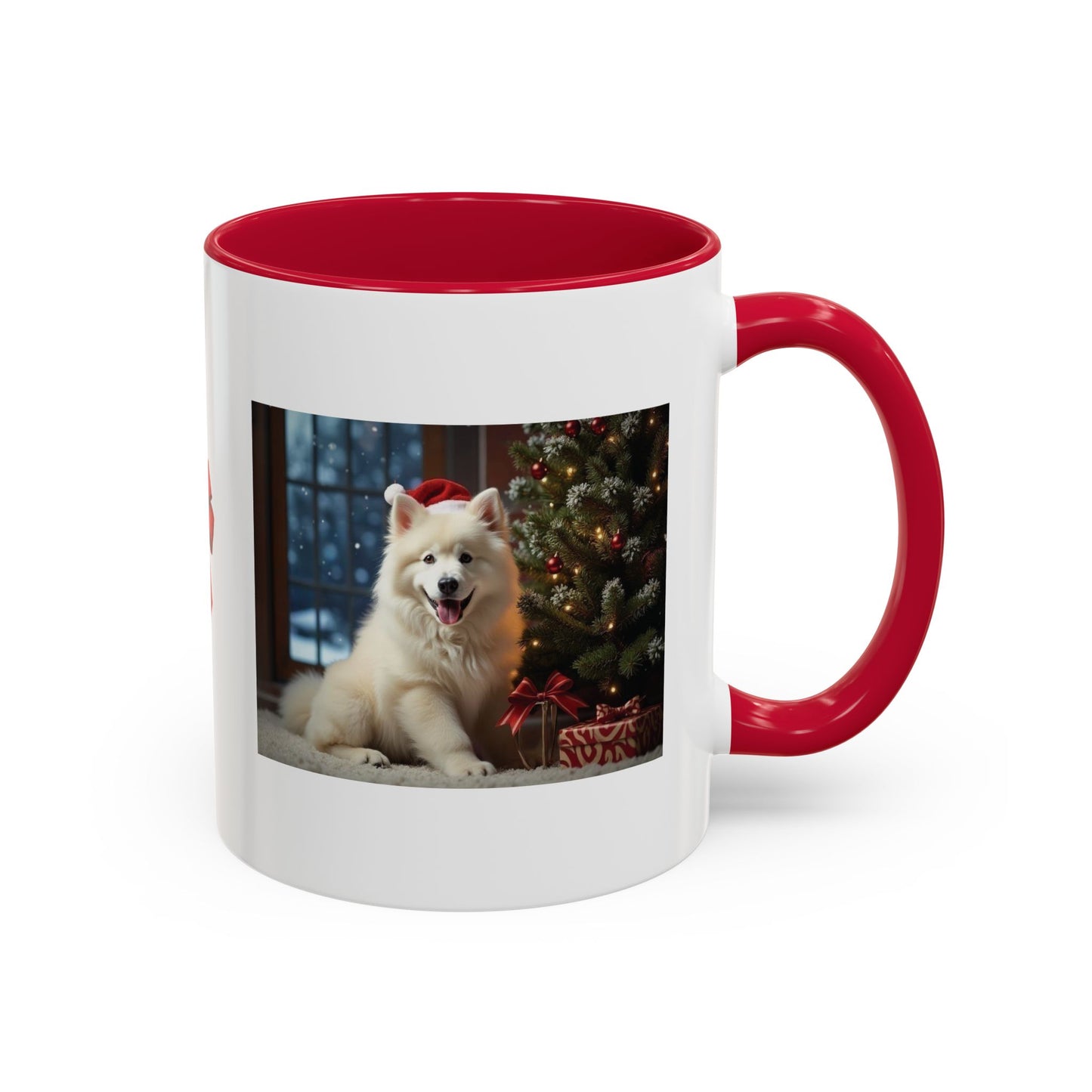 Festive Christmas Samoyed Theme Dog Mug (Additional Size and Color)