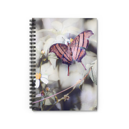 Butterfly Botanical Spiral Notebook — Ruled Journal for Nature Lovers