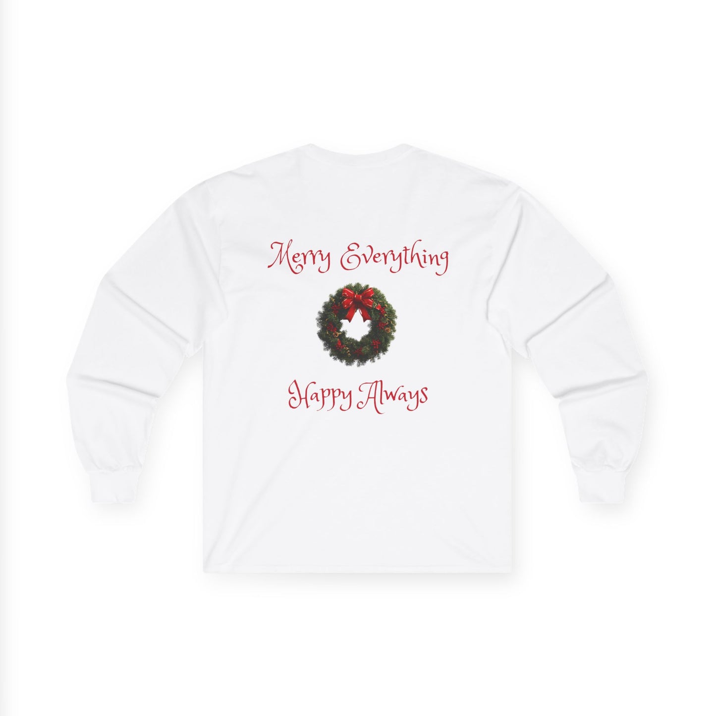 Adult Unisex Christmas Samoyed Dog Theme Long Sleeve Tee - 'Dreaming of a White Christmas' (Additional Colors)