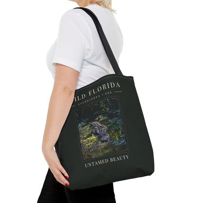 Wild Florida Tote Bag — ‘Untamed Beauty’ Everglades Alligator Nature Tote