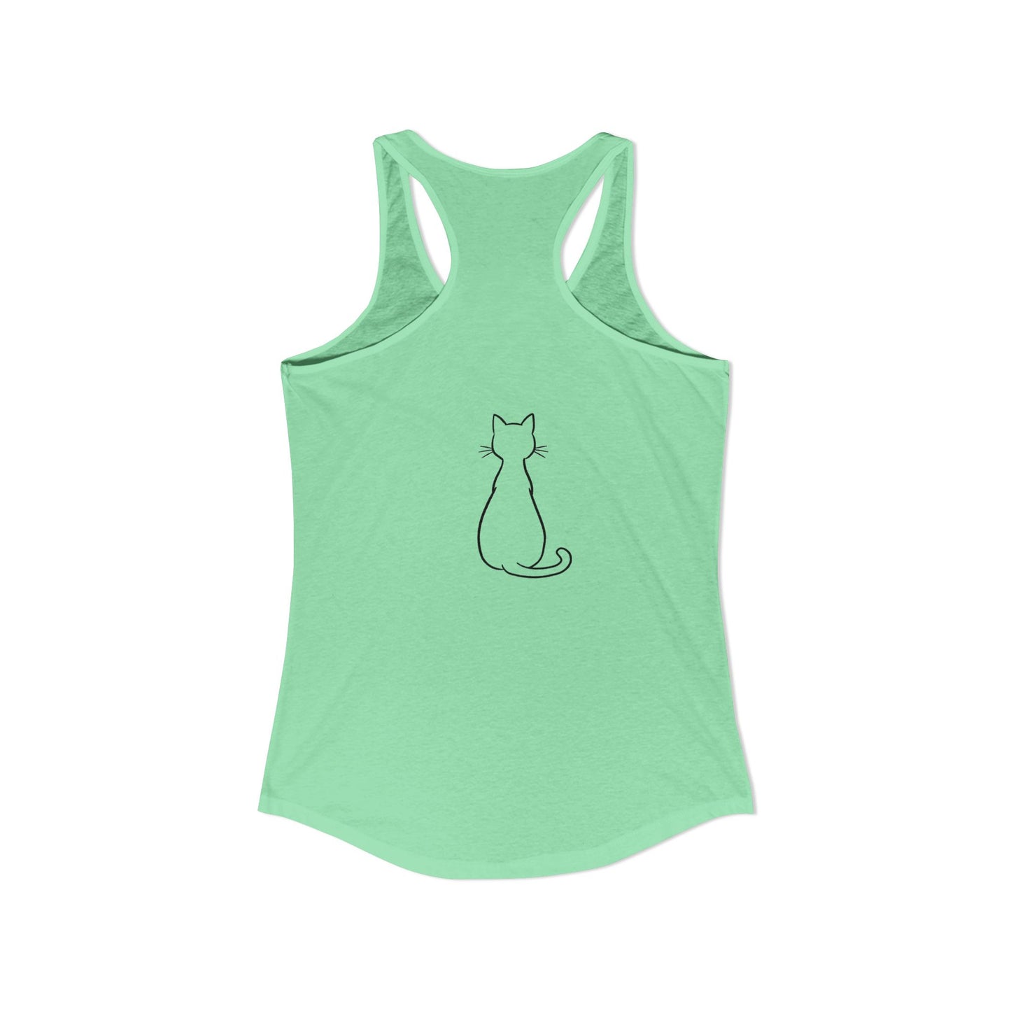 Catitude - 'Purr More Hiss Less' Double-Side Design Women's Racerback Tank Top (Additional Colors)