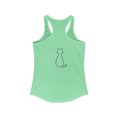 Catitude - 'Purr More Hiss Less' Double-Side Design Women's Racerback Tank Top (Additional Colors)