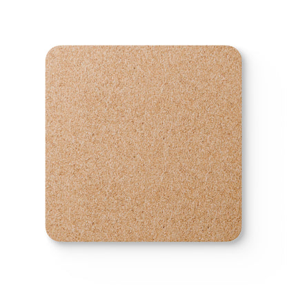 Colorful Butterfly Cork Coasters - Square Nature-Inspired Drink Coasters (4-Piece Set)
