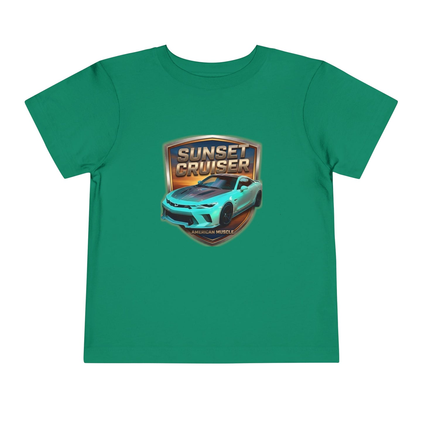 Toddler 'Sunset Cruiser' American Muscle Series Tee — Retro Sports Car Graphic Shirt (Additional Colors)