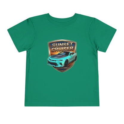 Toddler 'Sunset Cruiser' American Muscle Series Tee — Retro Sports Car Graphic Shirt (Additional Colors)