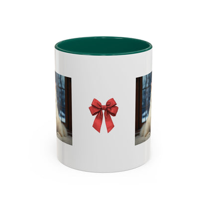 Festive Christmas Samoyed Theme Dog Mug (Additional Size and Color)
