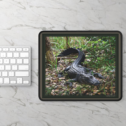 Wild Florida Alligator Gaming Mouse Pad — Realistic Swamp Gator Desk Mat for Gamers & Wildlife Fans