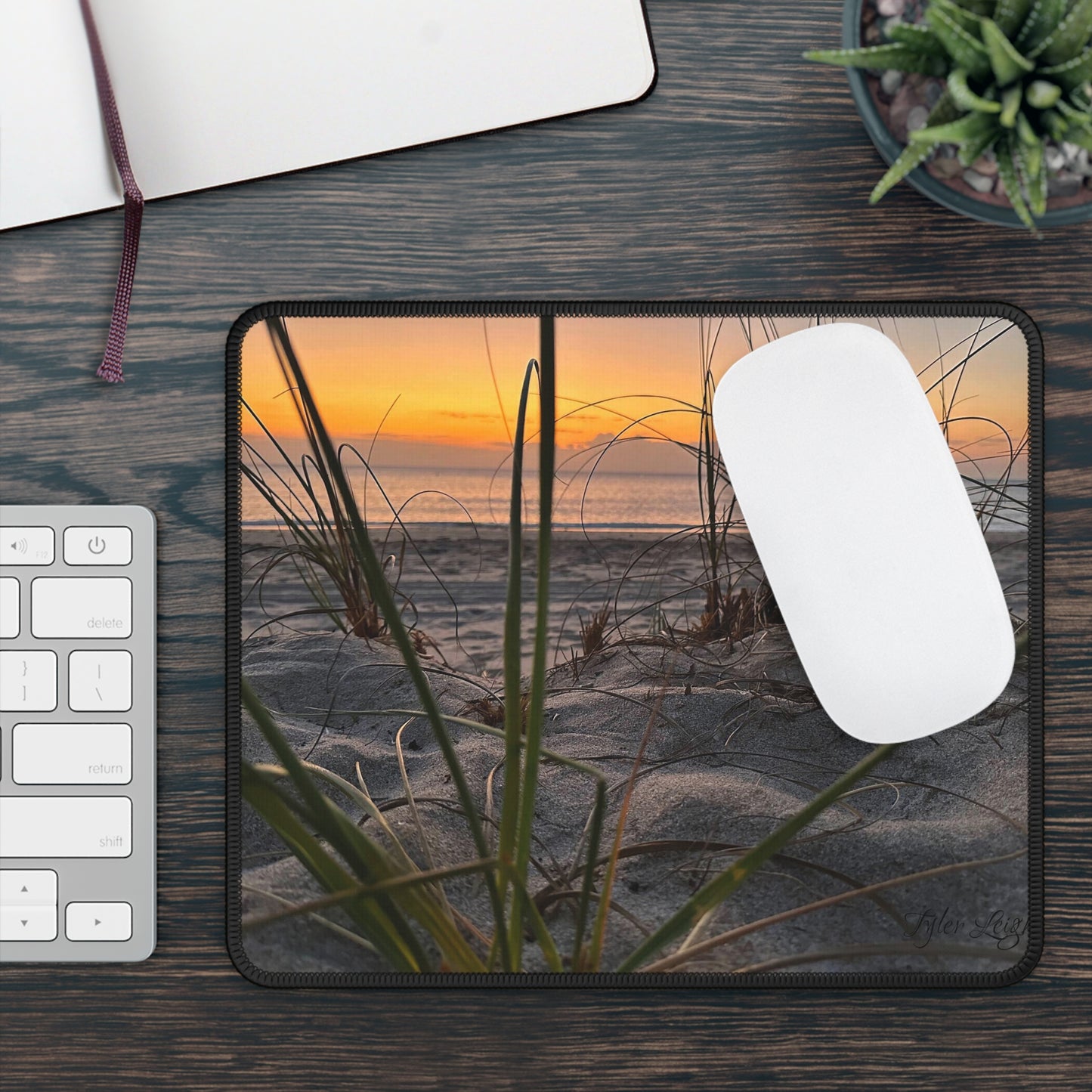 Sunset Beach Scene Gaming Mouse Pad