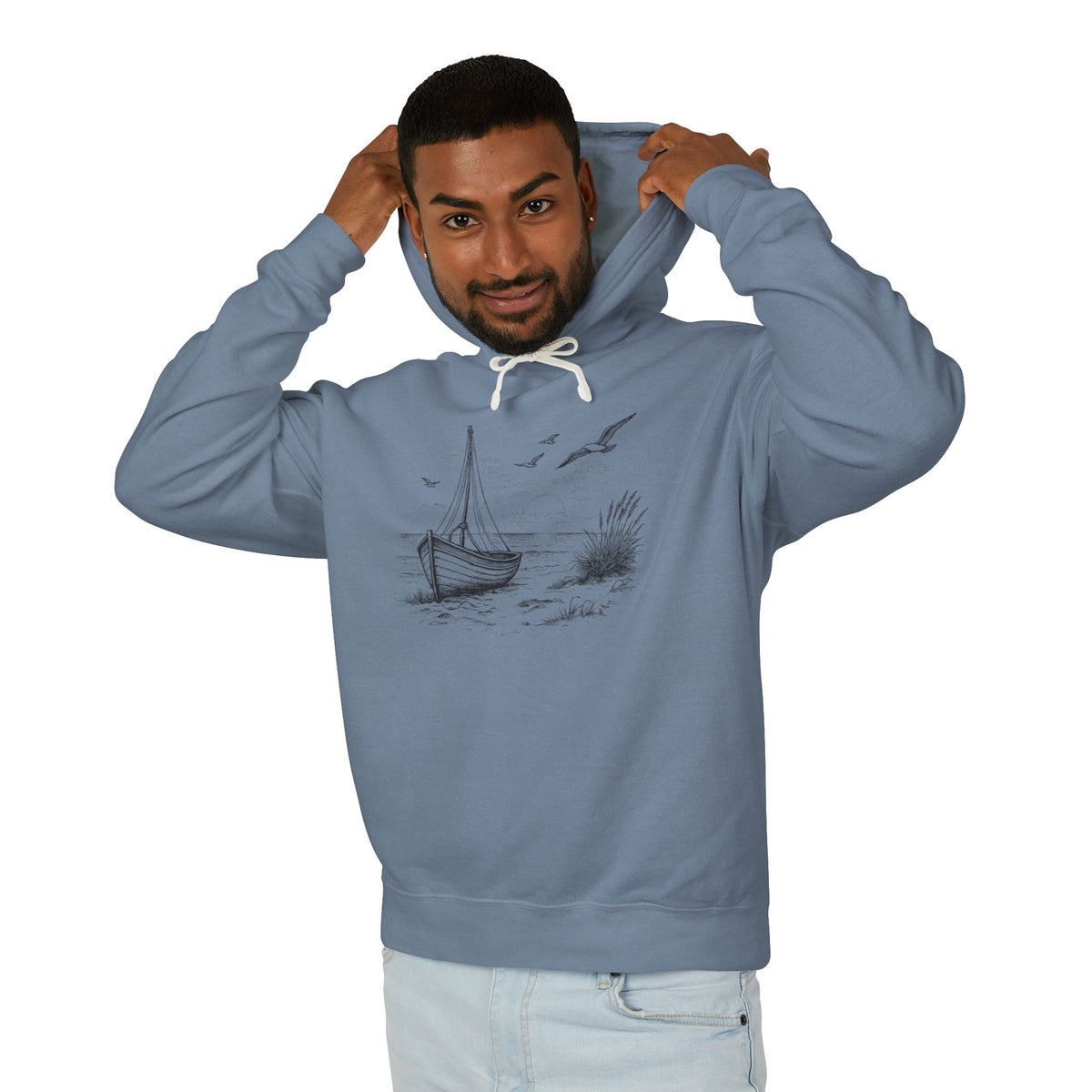 Nautical Boat Hoodie — "Set Your Course by the Stars, Not the Storm" Unisex Cotton Hoodie (Additional Colors)