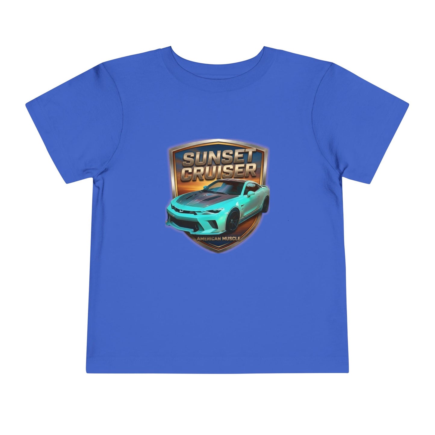 Toddler 'Sunset Cruiser' American Muscle Series Tee — Retro Sports Car Graphic Shirt (Additional Colors)