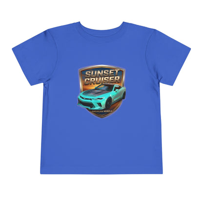 Toddler 'Sunset Cruiser' American Muscle Series Tee — Retro Sports Car Graphic Shirt (Additional Colors)