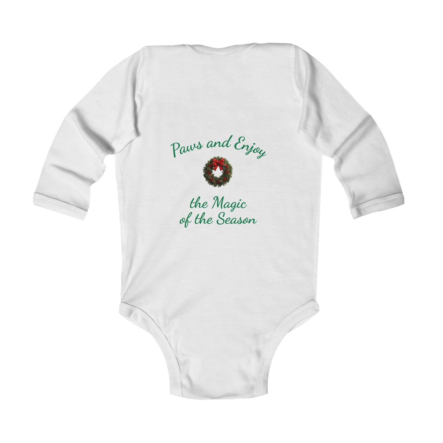 Infant Christmas Theme Bodysuit - 'Home is Where the Fluff Is' (Additional Colors)