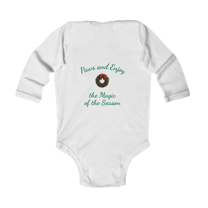 Infant Christmas Theme Bodysuit - 'Home is Where the Fluff Is' (Additional Colors)