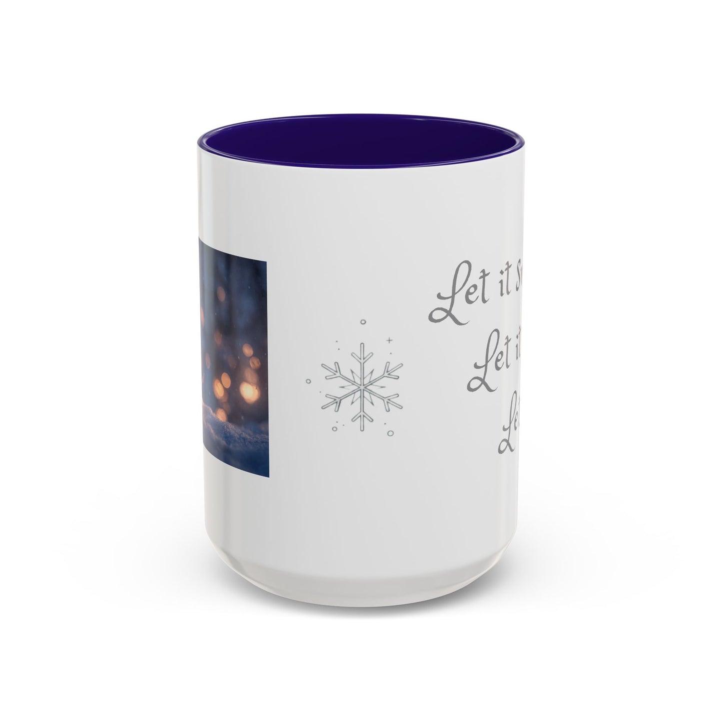 Holiday Snowman Ceramic Mug (11oz & 15oz) — Cozy Winter Coffee Cup with Snowflake Design