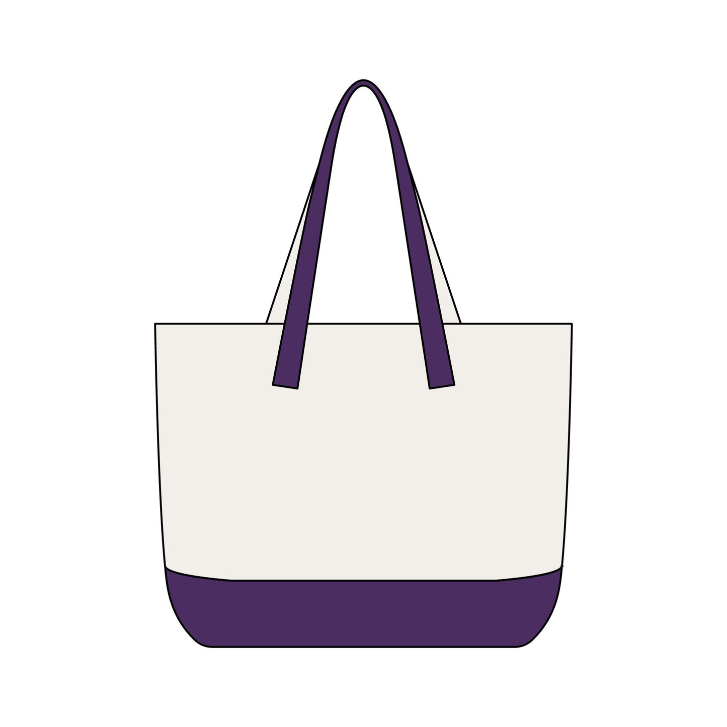 Canvas Tote Bag — Nature Water Lily Floral Canvas Zippered Beach & Market Tote