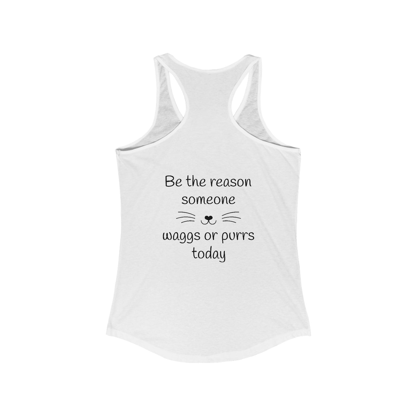 Women's 'Pawsitivity' Racerback Tank Top (Additional Colors)