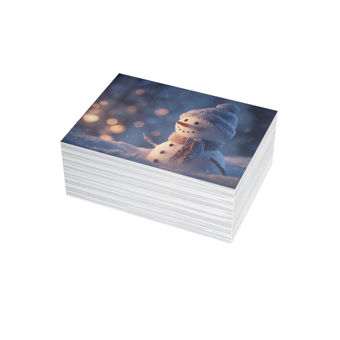 Holiday Winter Snowman Postcard Bundle (Envelopes Included)