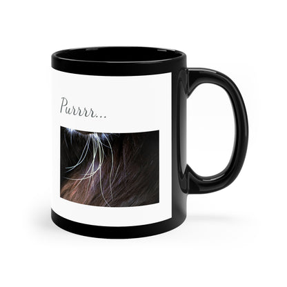 Cat Whiskers Purrrrfect Black & White Coffee Mug, 11oz