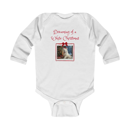 Holiday Theme Infant Bodysuit - 'Dreaming of a White Christmas' (Additional Colors)