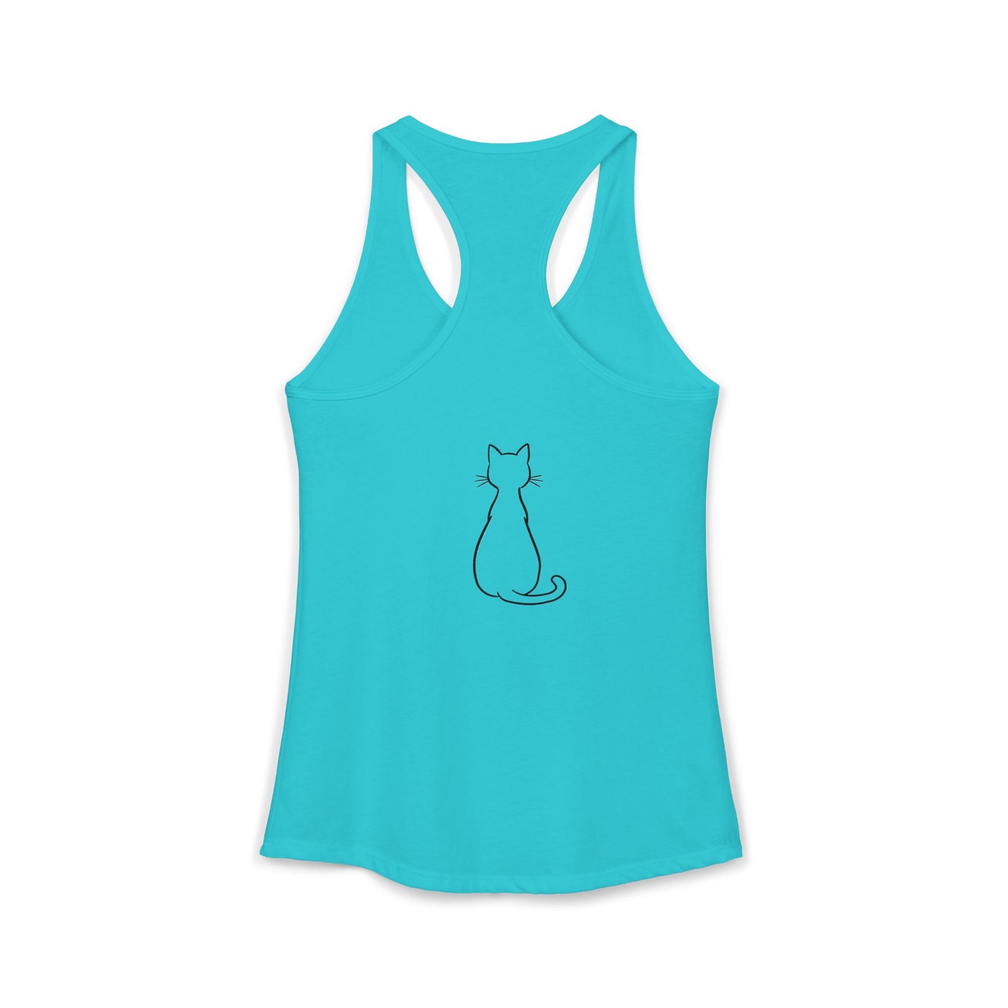 Catitude - 'Purr More Hiss Less' Double-Side Design Women's Racerback Tank Top (Additional Colors)