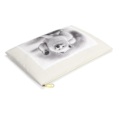 Samoyed Dog Accessory Pouch – Cute Waving Pup Zipper Bag for Phone, Makeup & Travel (Additional Size)