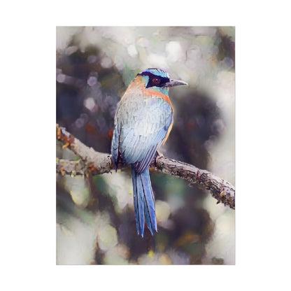 Textured Watercolor Tropical Bird Nature Wall Art Print