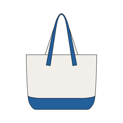 Two Doves in a Heart Zippered Canvas Tote Bag (Additional Colors)