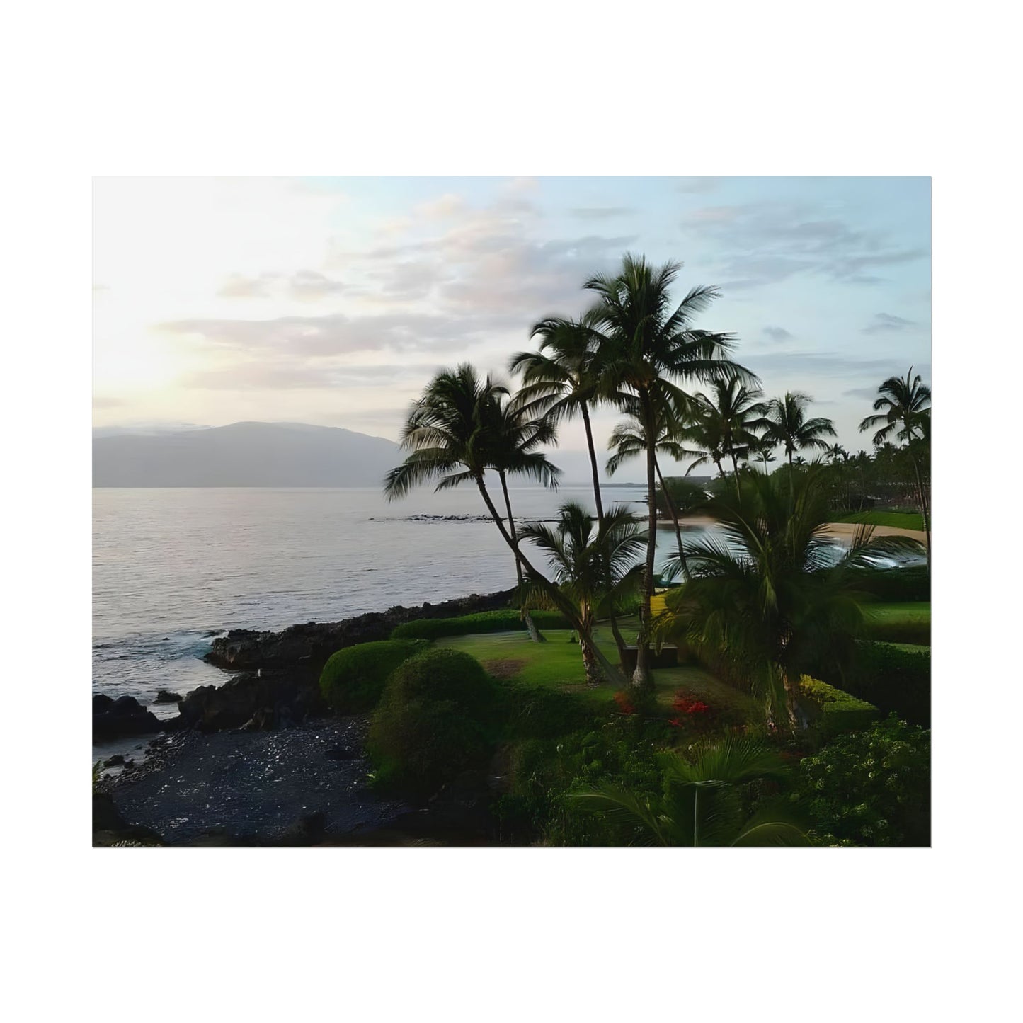 Tropical Paradise Scenic Beach Ocean Nature Wall Art Print