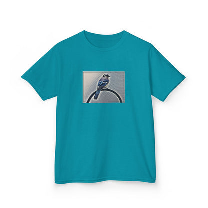 Kids Nature Blue Jay Theme Heavy Cotton Tee (Additional Colors)
