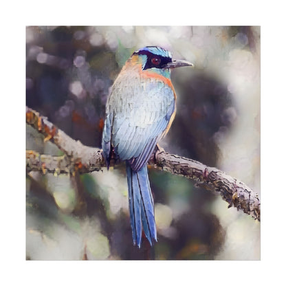 Textured Watercolor Tropical Bird Nature Wall Art Print