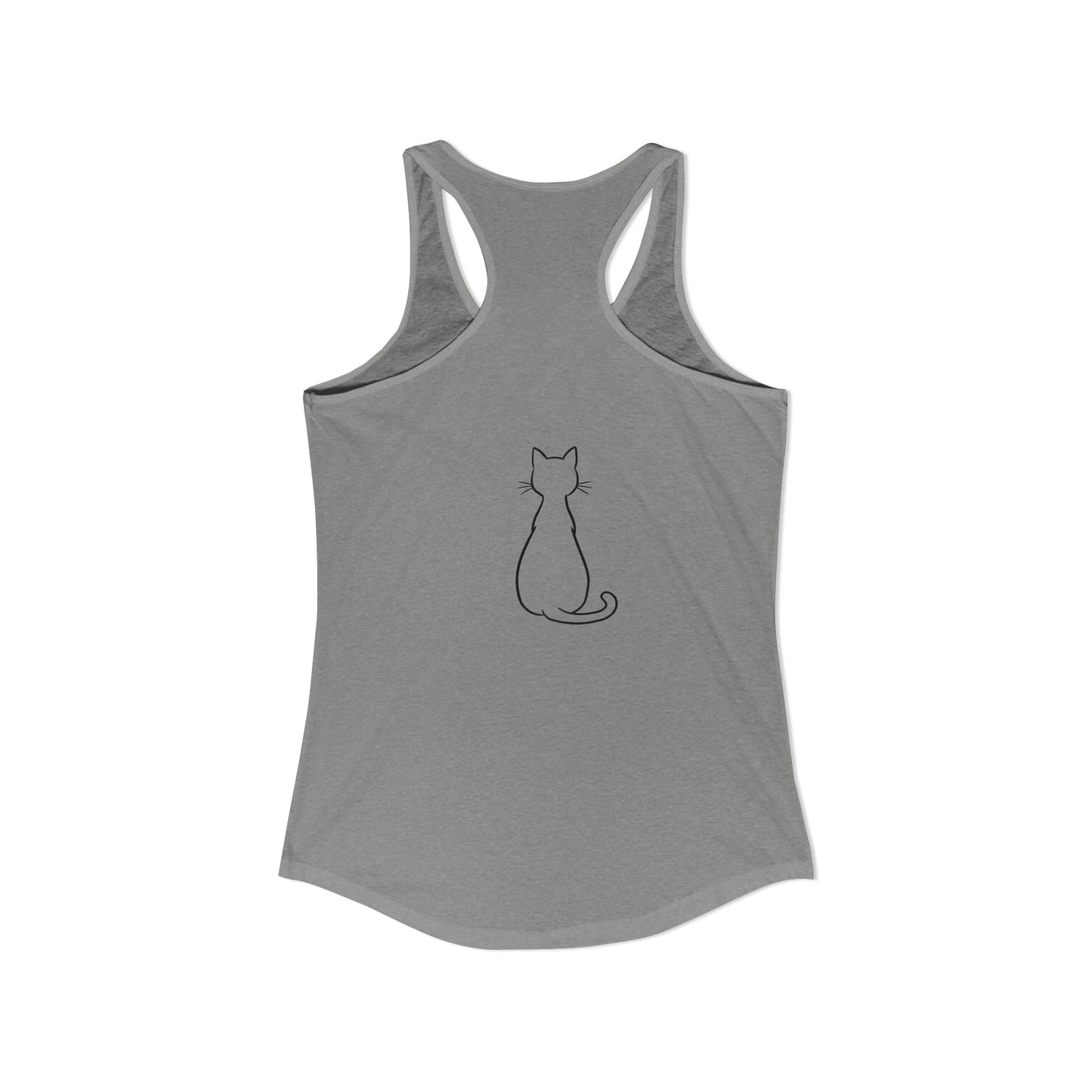 Catitude - 'Purr More Hiss Less' Double-Side Design Women's Racerback Tank Top (Additional Colors)
