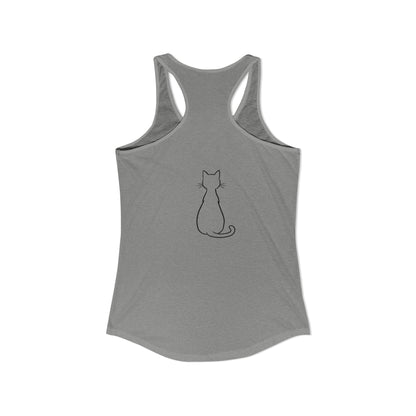 Catitude - 'Purr More Hiss Less' Double-Side Design Women's Racerback Tank Top (Additional Colors)