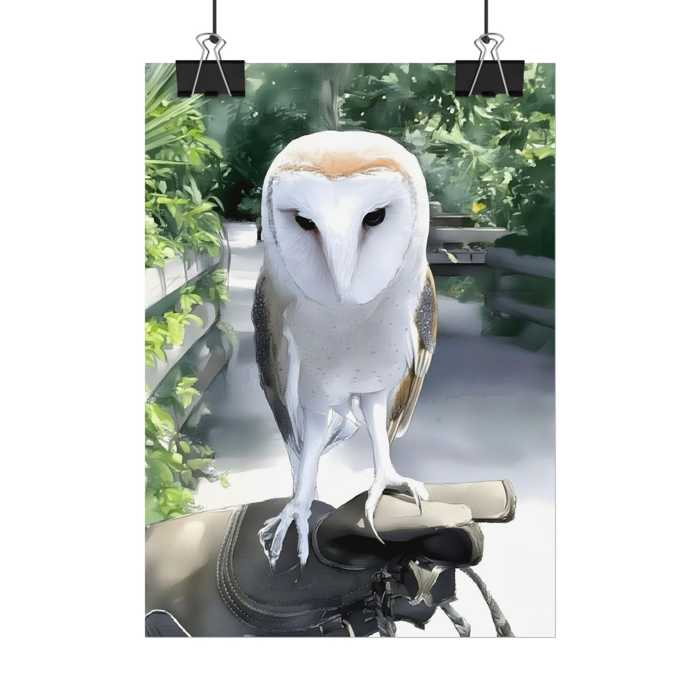 Nature Barn Owl Wall Art Print