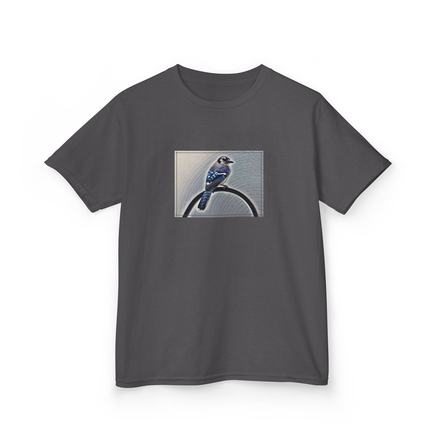Kids Nature Blue Jay Theme Heavy Cotton Tee (Additional Colors)