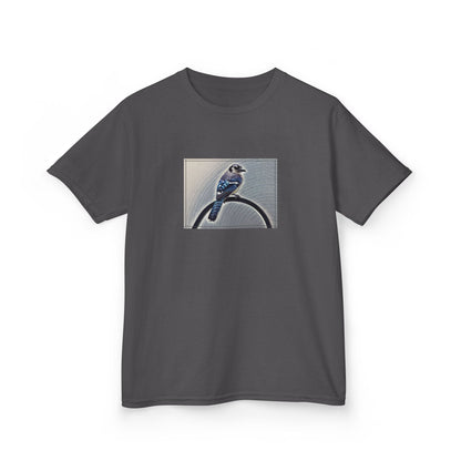 Kids Nature Blue Jay Theme Heavy Cotton Tee (Additional Colors)